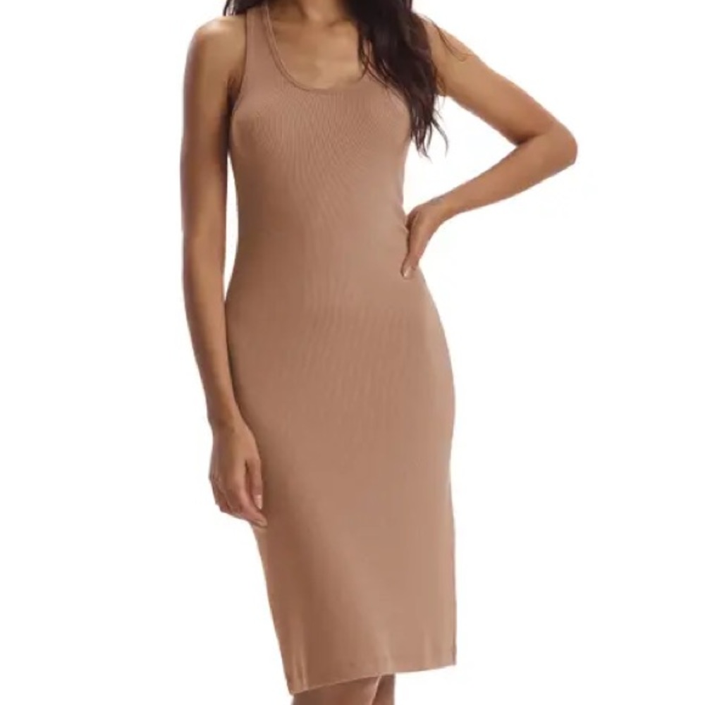 Commando Camel Ribbed Racerback Dress, size Small NWT